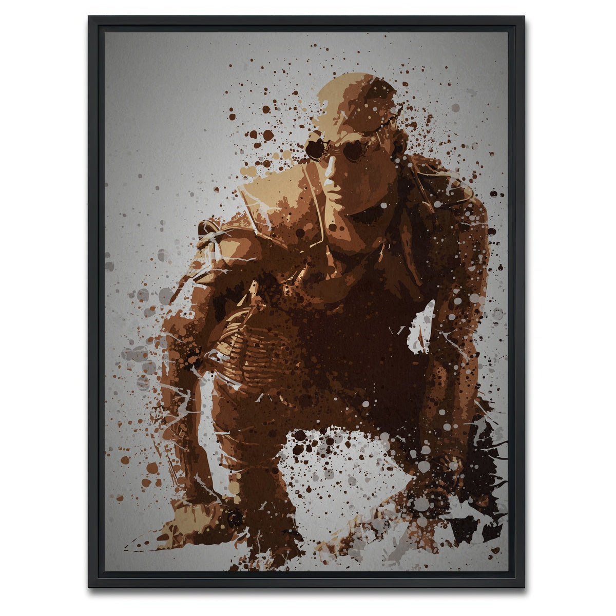 AUTO-MOCKUP WHITE | Pitch Black | 1 Piece | Black Framed Canvas | group=3x4