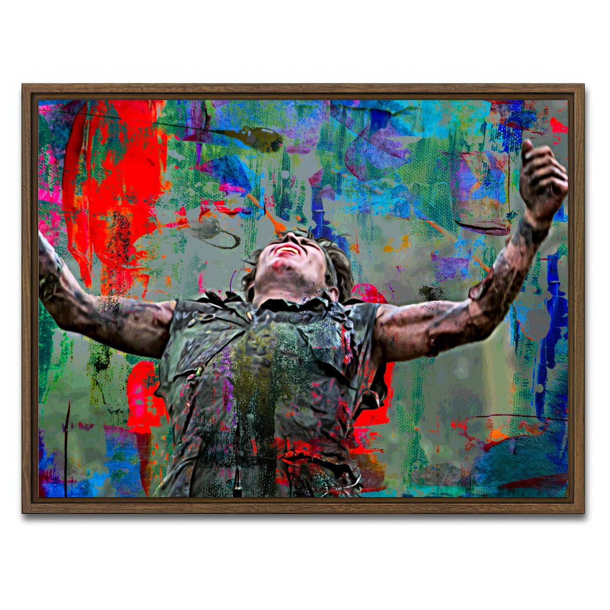 AUTO-MOCKUP WHITE | Platoon | 1 Piece | Walnut Framed Canvas | group=4x3