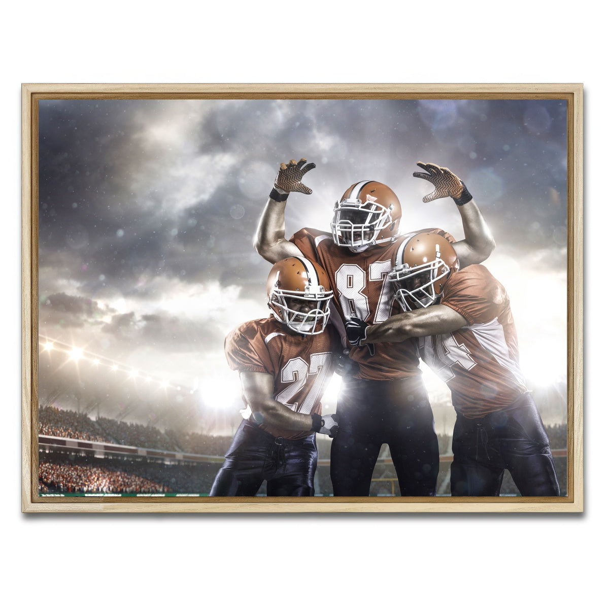 AUTO-MOCKUP WHITE | Players in Action | 1 Piece | Natural Framed Canvas | group=4x3