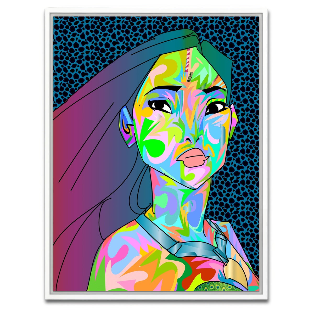 AUTO-MOCKUP WHITE | Pocahontas | 1 Piece | White Framed Canvas | group=3x4