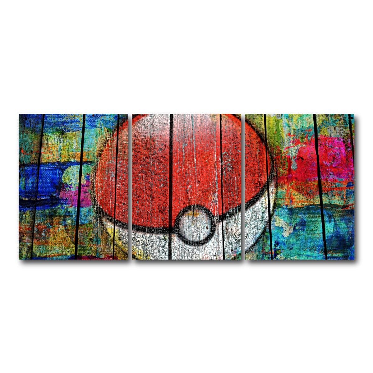 AUTO-MOCKUP WHITE | PokeBall | 3 Piece | Gallery Wrap Canvas | group=18x24