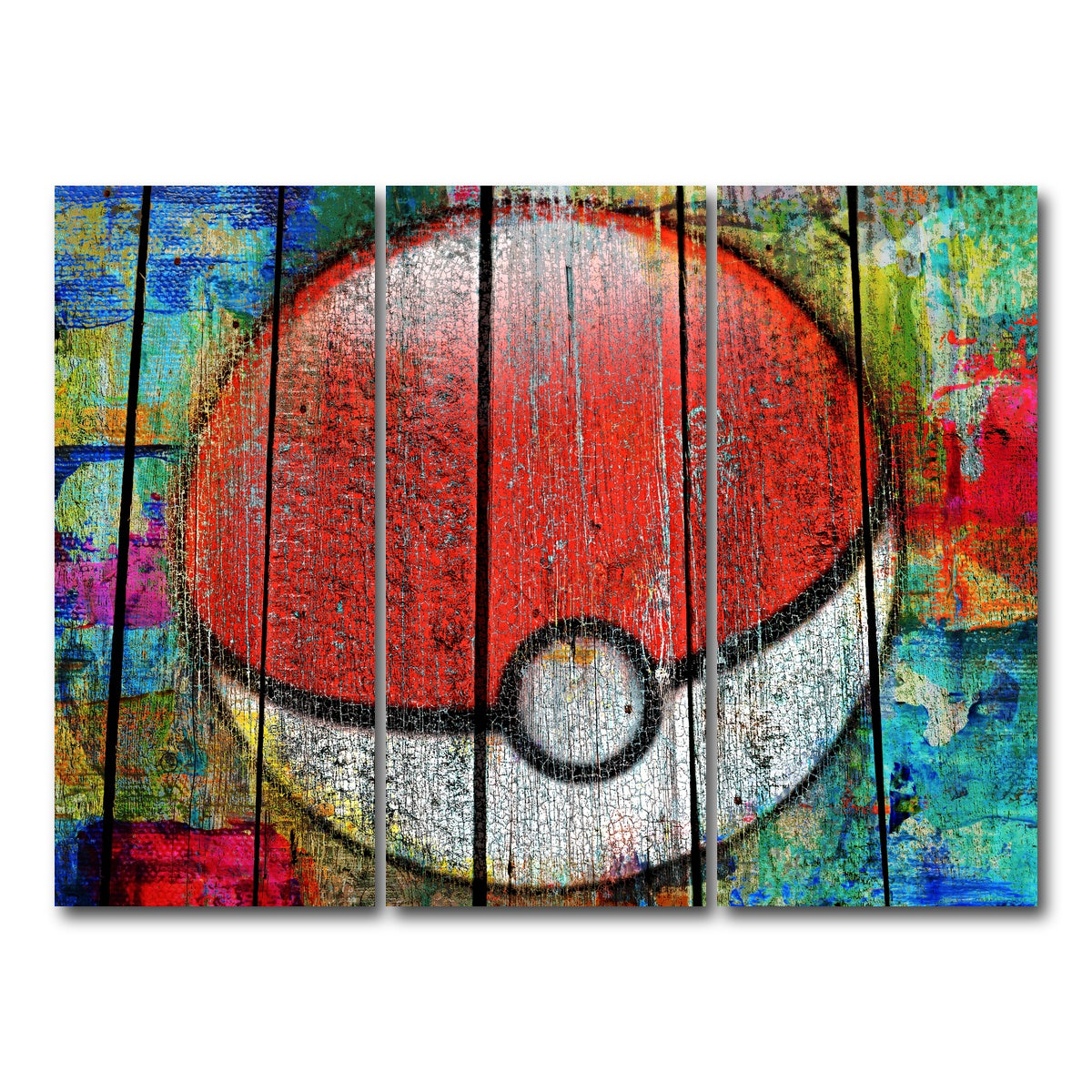 AUTO-MOCKUP WHITE | PokeBall | 3 Piece | Gallery Wrap Canvas | group=8x18