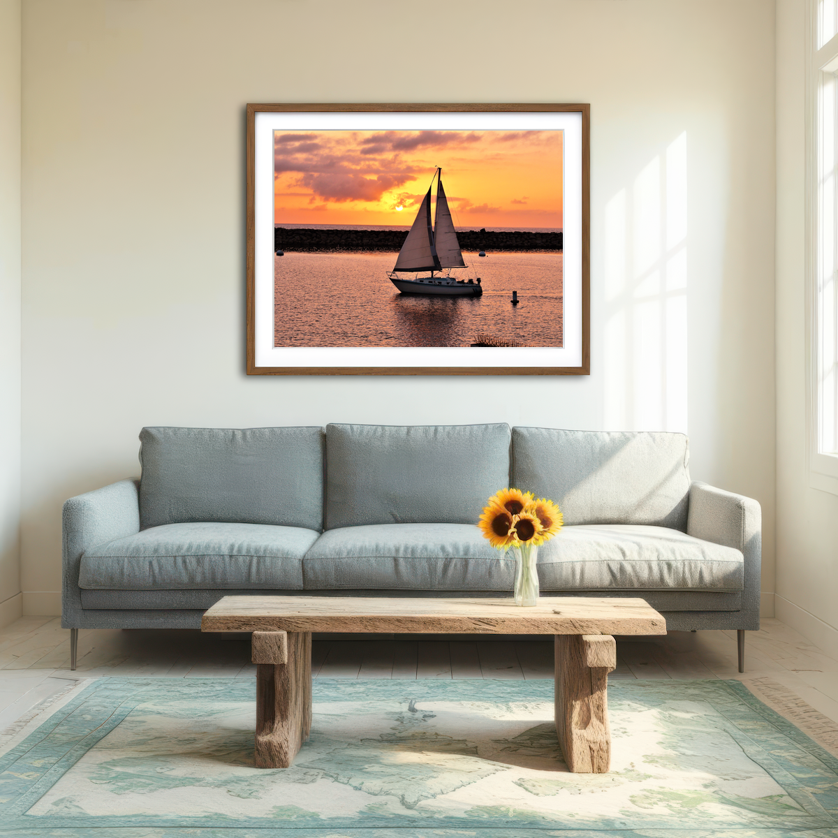 AUTO-MOCKUP ROOM | Portifino Redondo Beach Wall Art