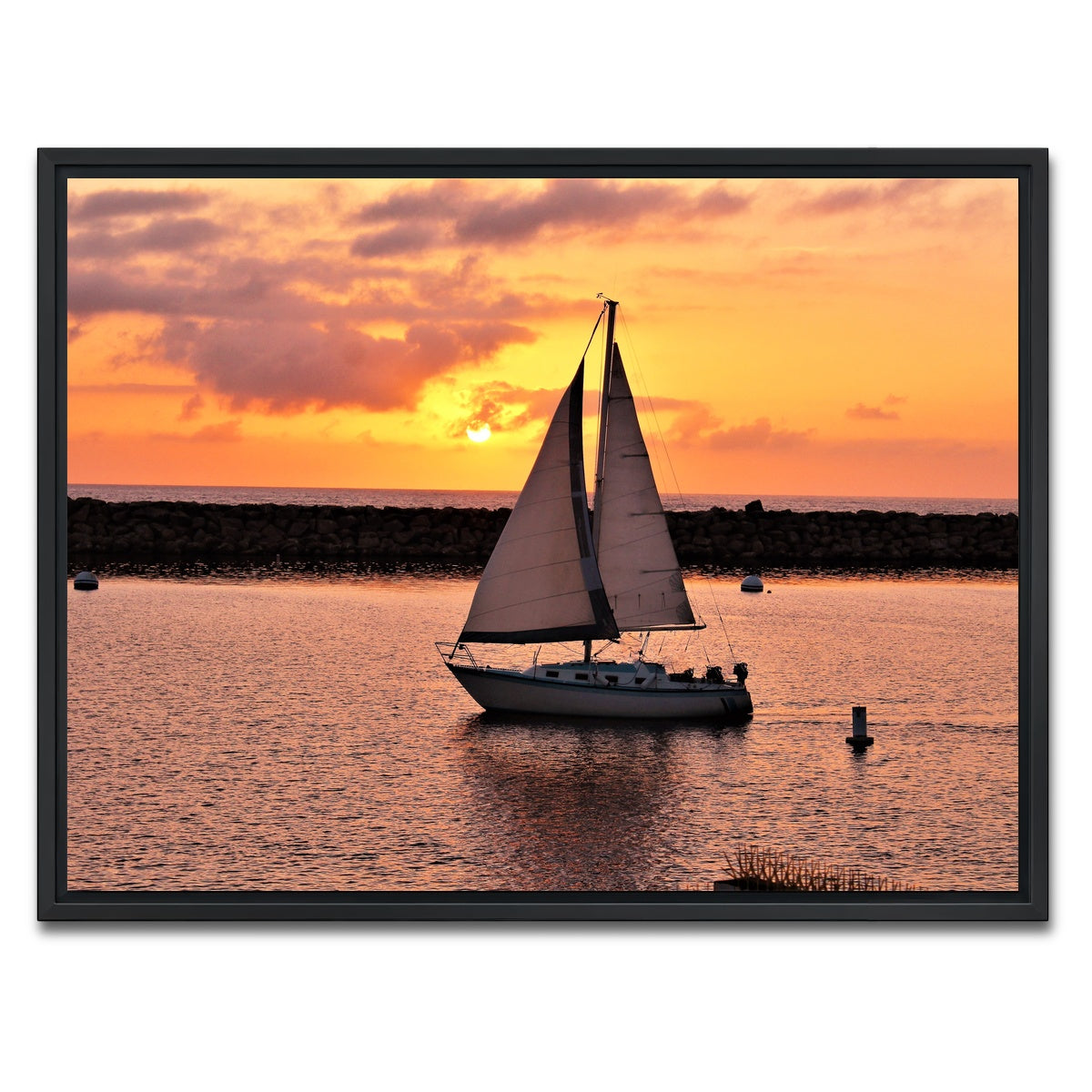 AUTO-MOCKUP WHITE | Portifino Redondo Beach | 1 Piece | Black Framed Canvas | group=4x3