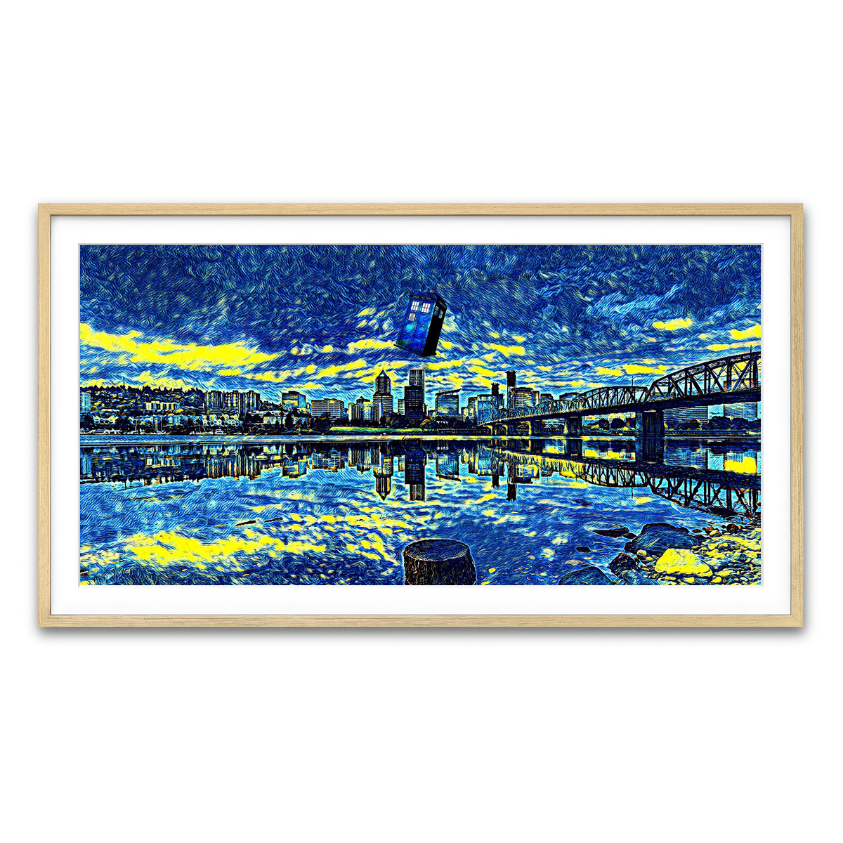 Framed Print 2x1 Natural