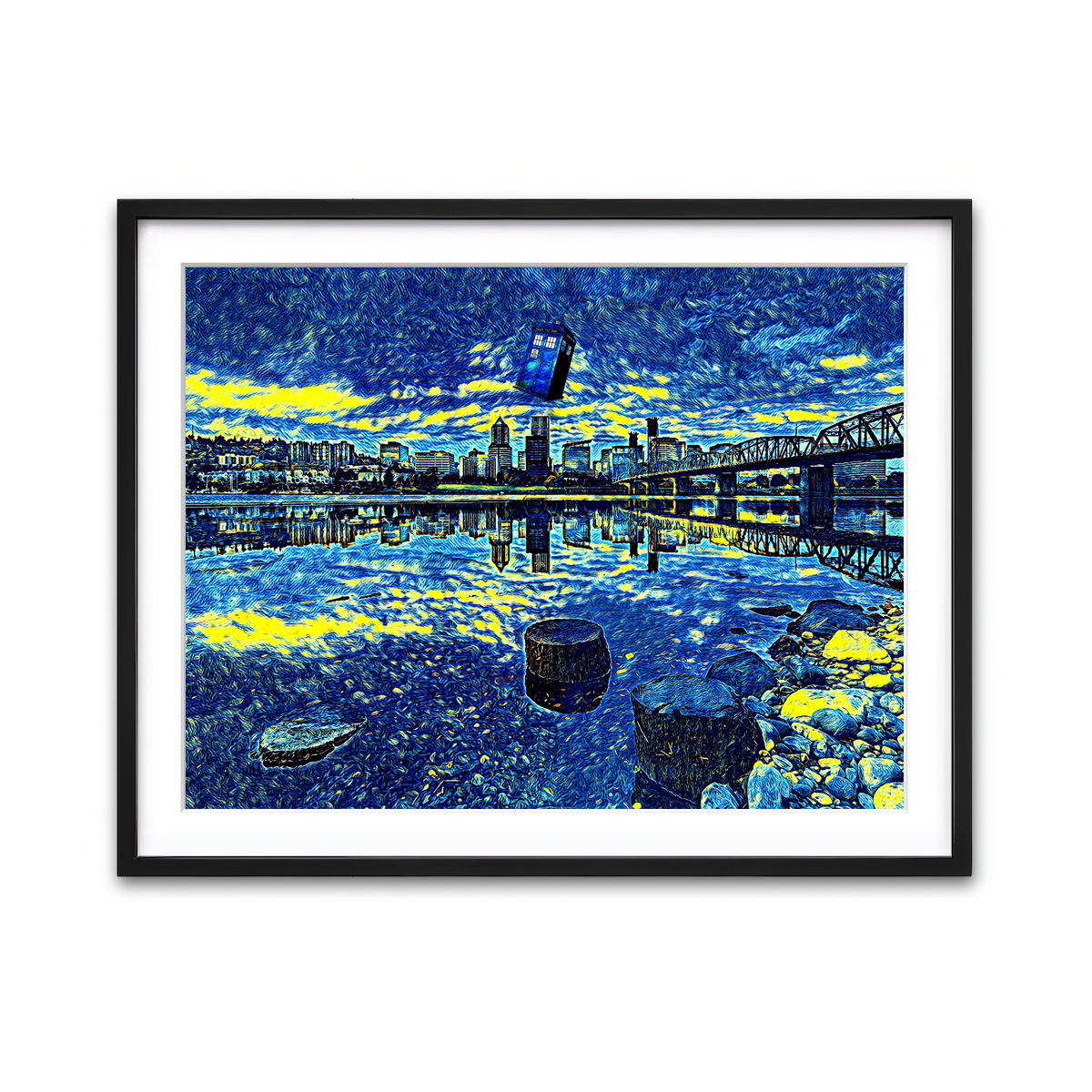 Framed Print 4x3 Black