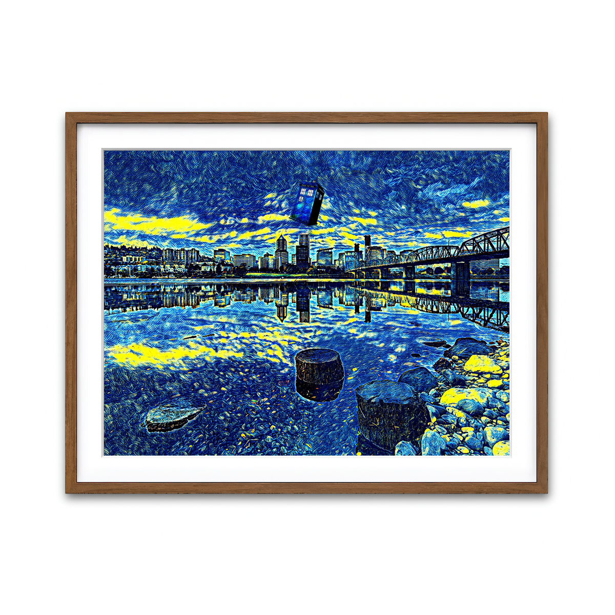 Framed Print 4x3 Walnut