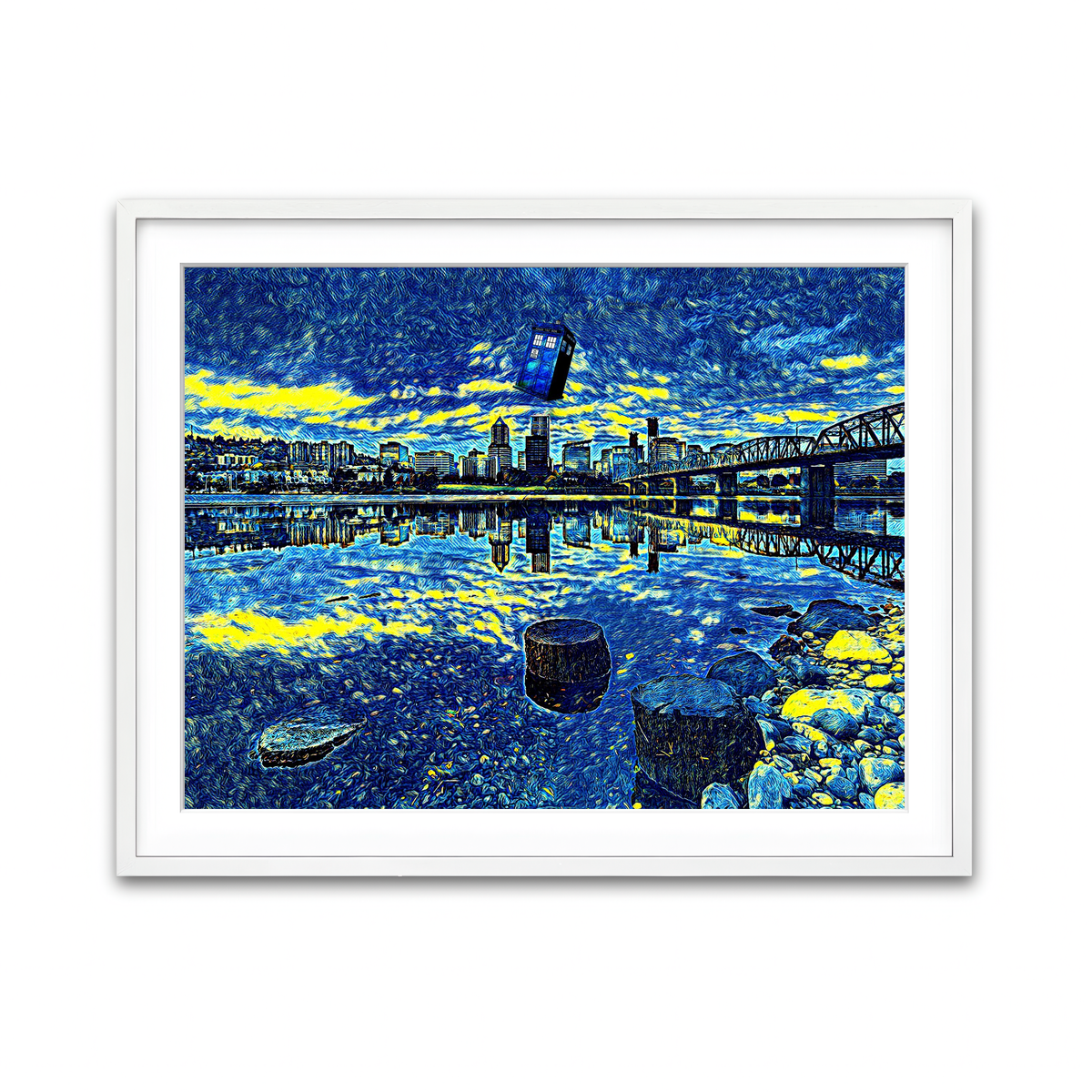 Framed Print 4x3 White