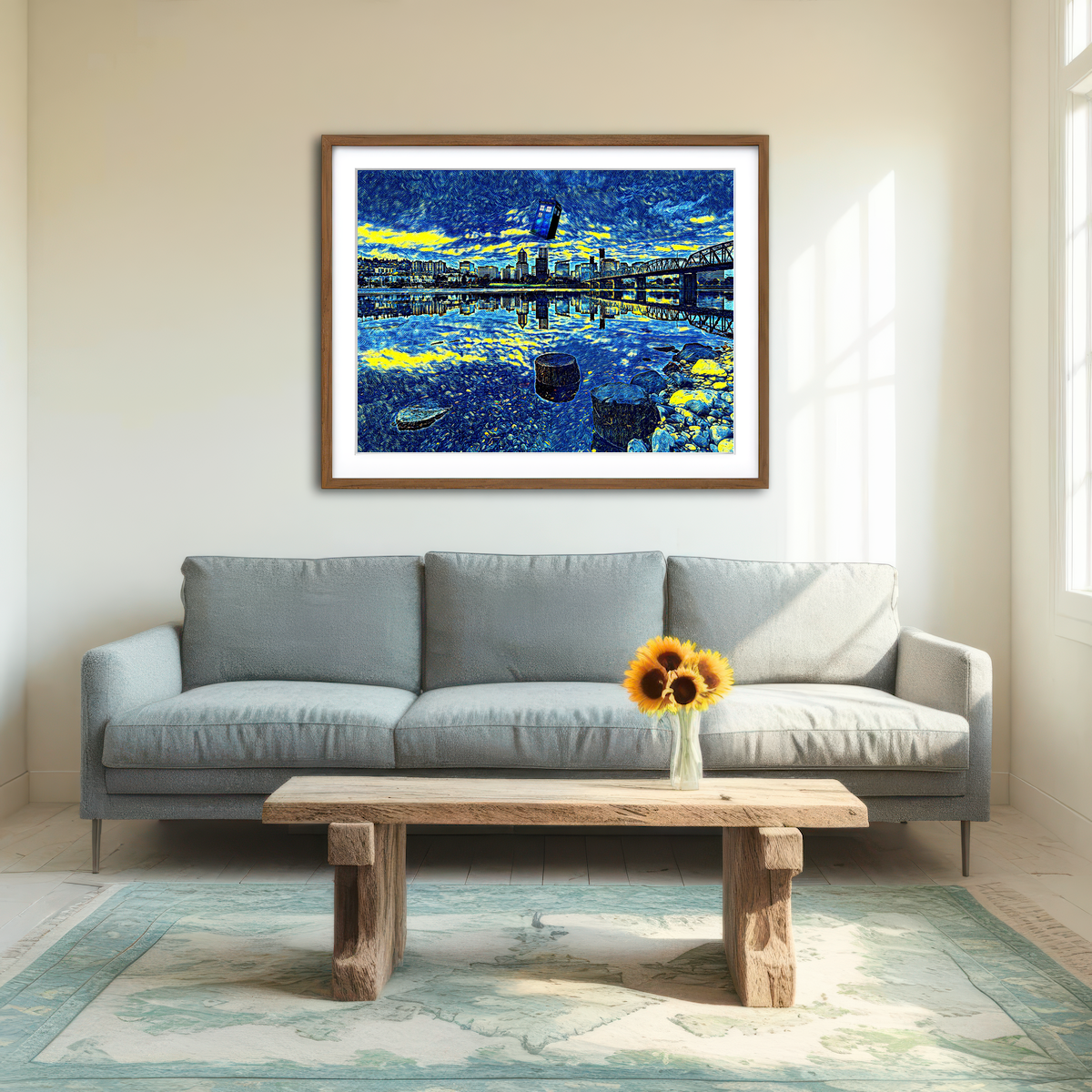 AUTO-MOCKUP ROOM | Portland Who Wall Art