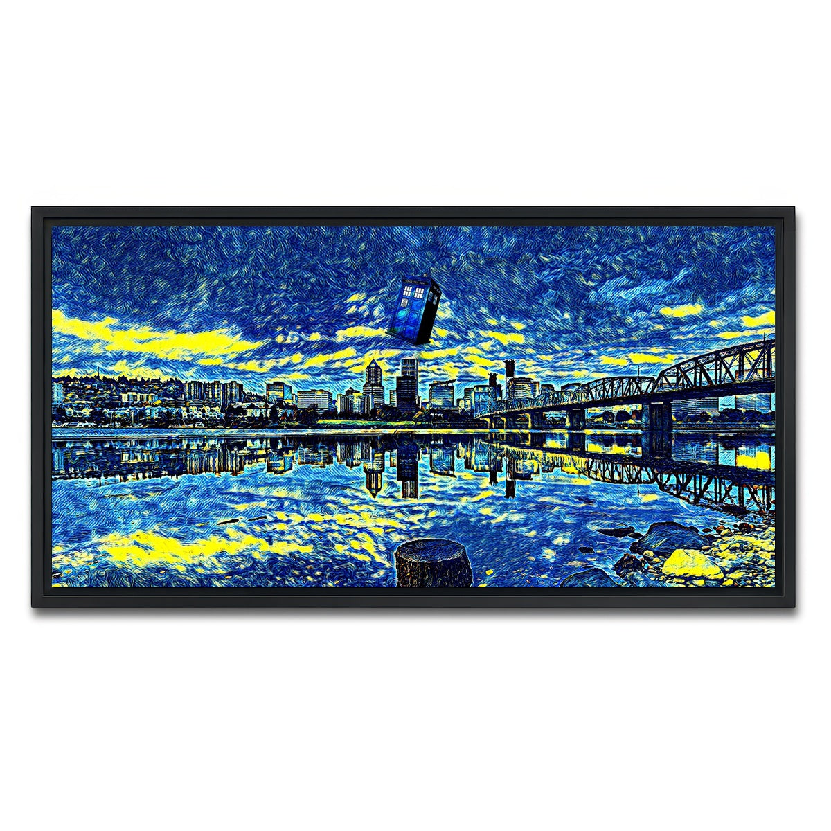 AUTO-MOCKUP WHITE | Portland Who | 1 Piece | Black Framed Canvas | group=2x1