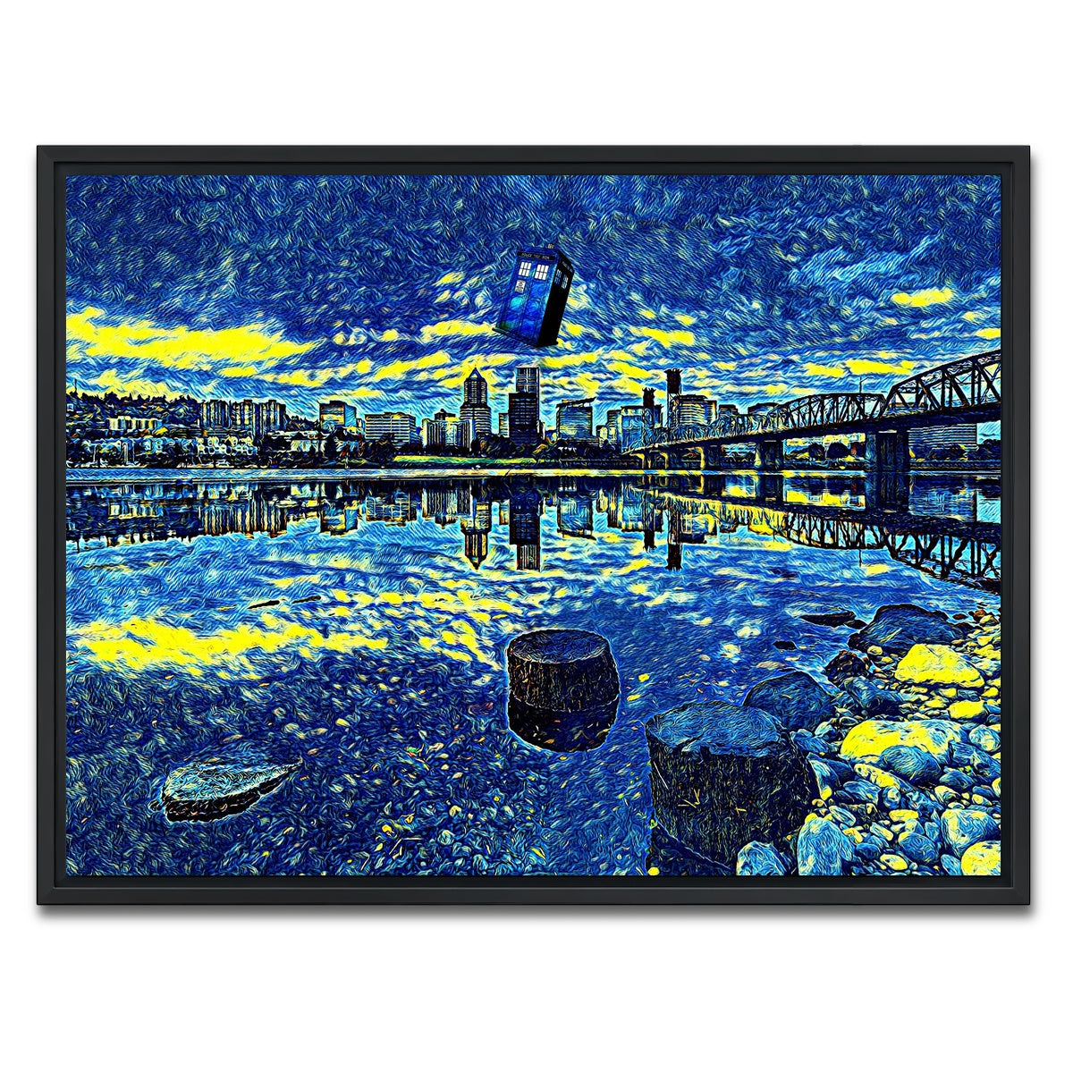 AUTO-MOCKUP WHITE | Portland Who | 1 Piece | Black Framed Canvas | group=4x3