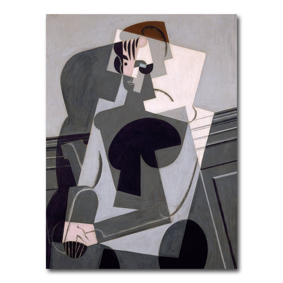 AUTO-MOCKUP WHITE | Portrait de Madame Josette Gris | 1 Piece | Gallery Wrap Canvas | group=3x4