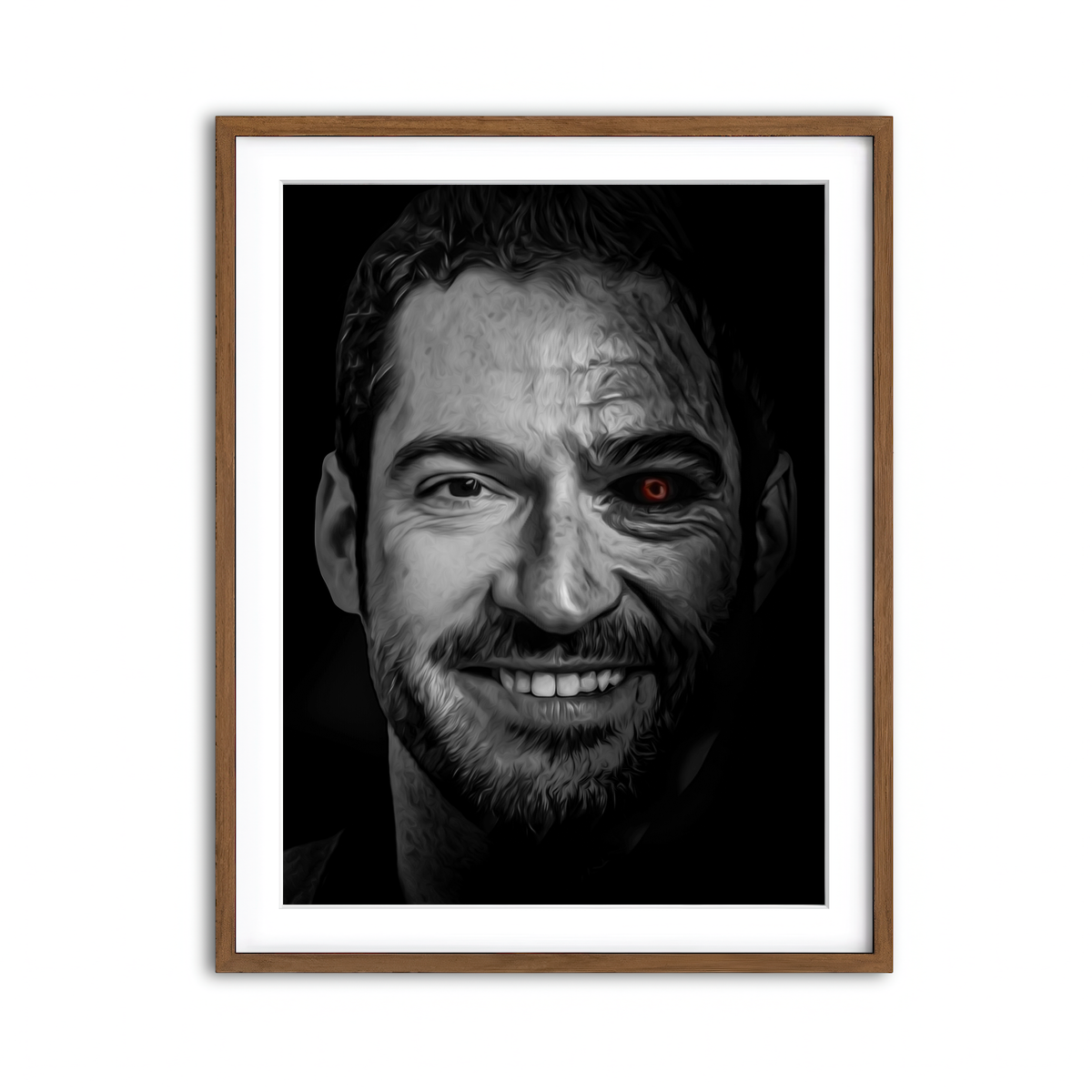 Framed Print 3x4 Walnut