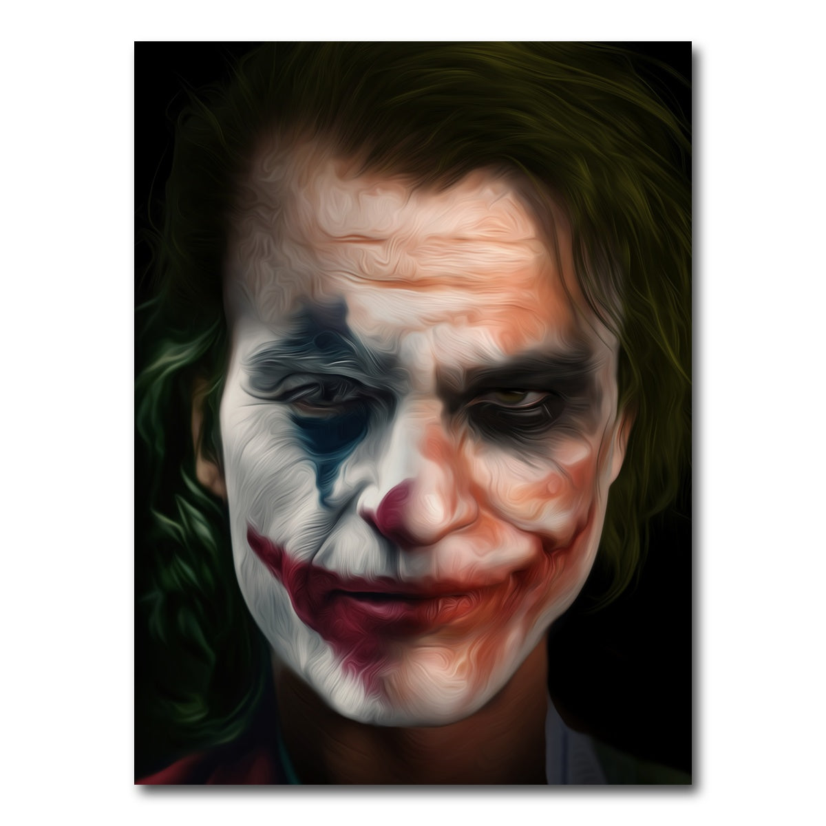 Portrait of a Joker Wall Art