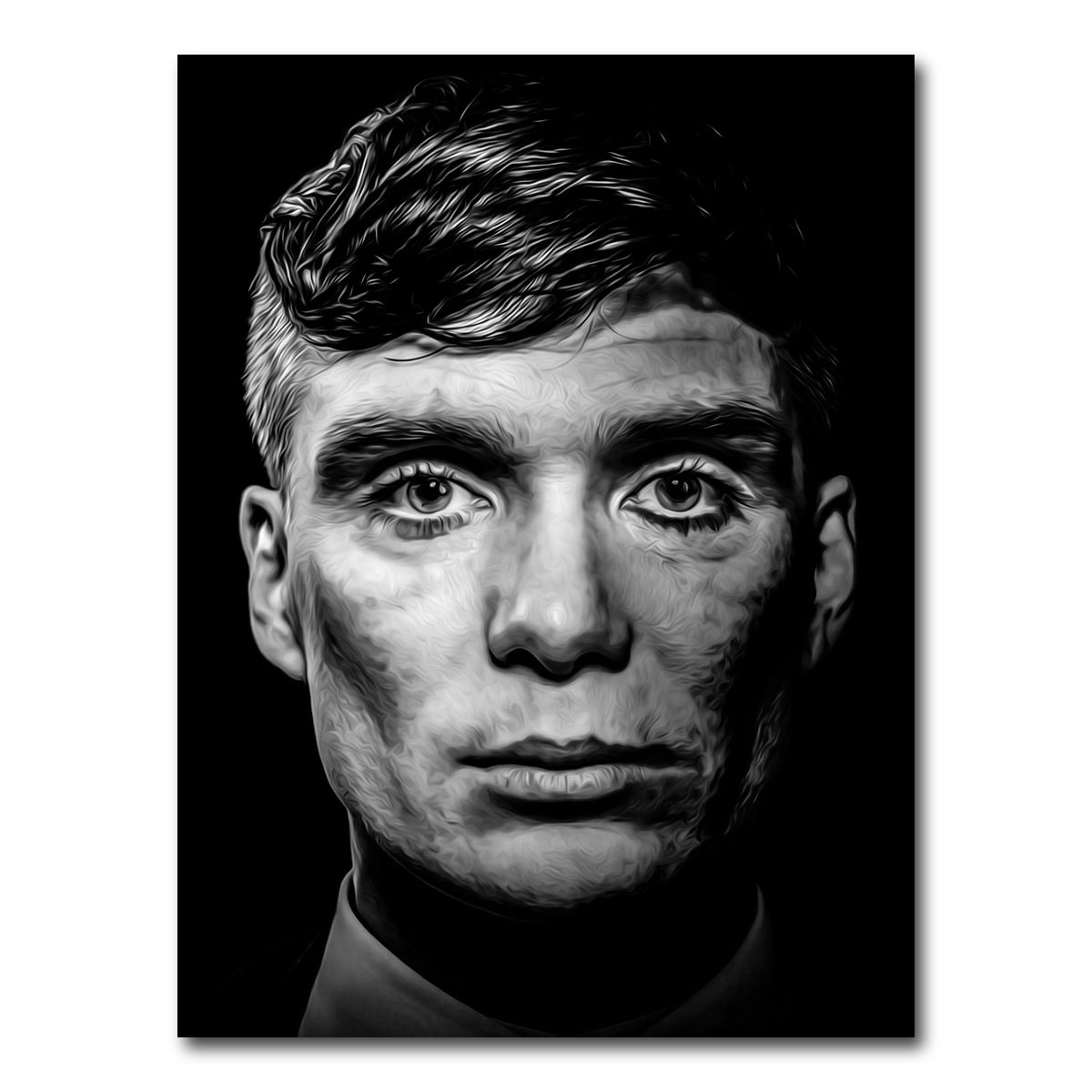 AUTO-MOCKUP WHITE | Portrait peaky blinders | 1 Piece | Gallery Wrap Canvas | group=3x4