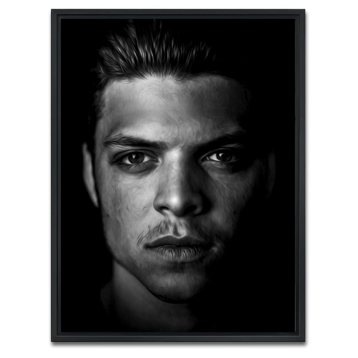 AUTO-MOCKUP WHITE | Portrait vikings 2 | 1 Piece | Black Framed Canvas | group=3x4