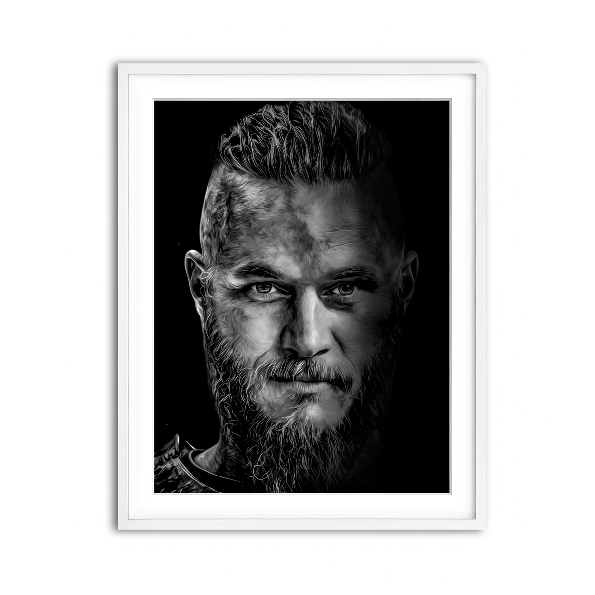 Framed Print 3x4 White