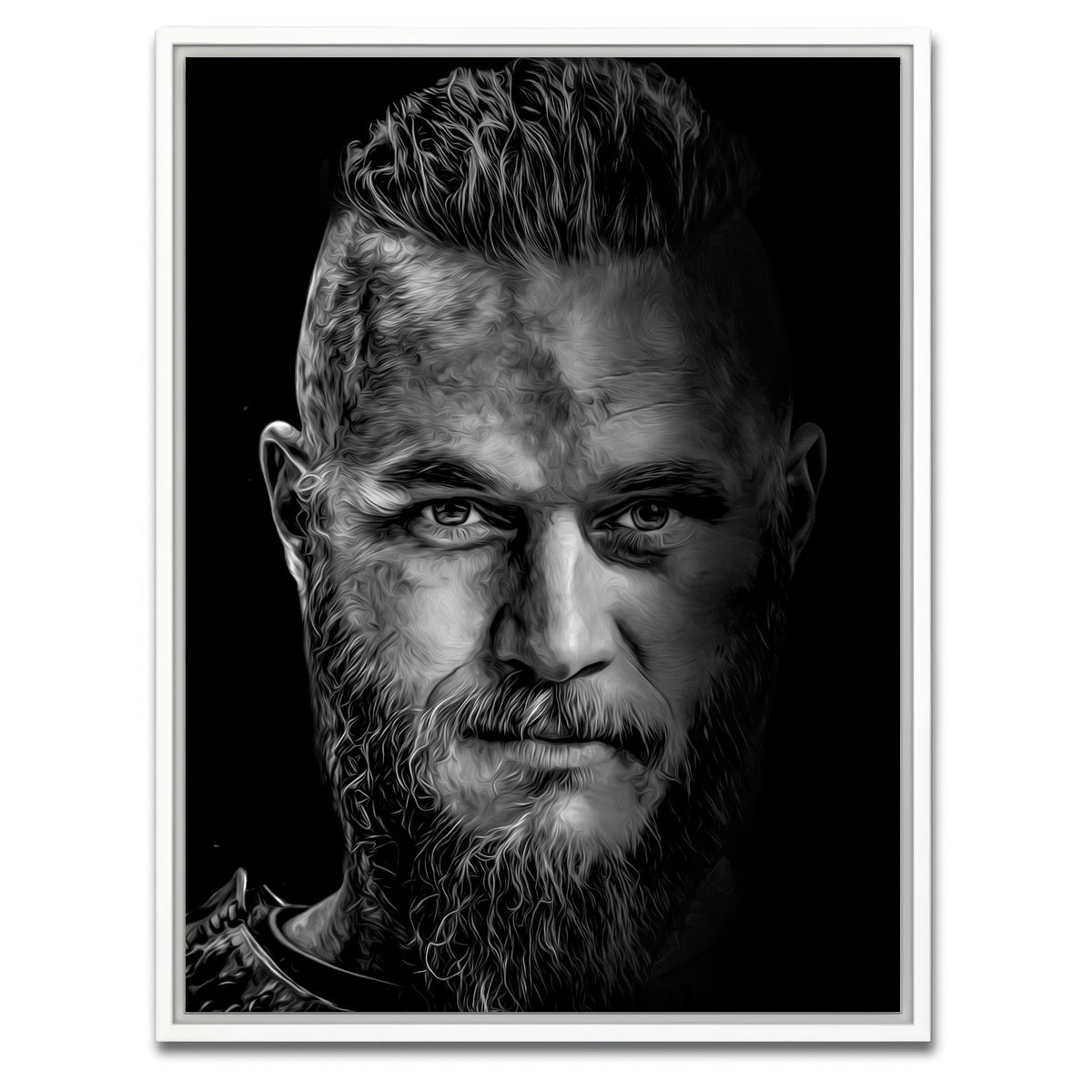 AUTO-MOCKUP WHITE | Portrait vikings | 1 Piece | White Framed Canvas | group=3x4