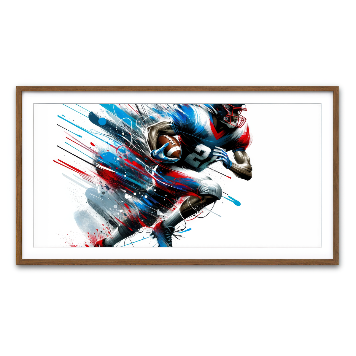 Framed Print 2x1 Walnut