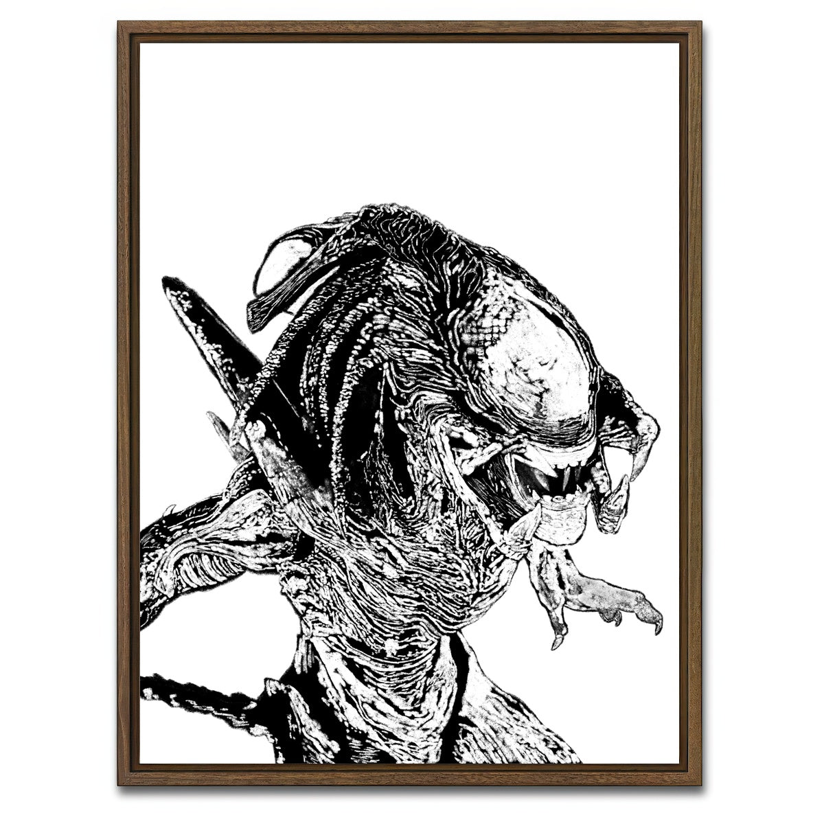 AUTO-MOCKUP WHITE | Predalien | 1 Piece | Walnut Framed Canvas | group=3x4