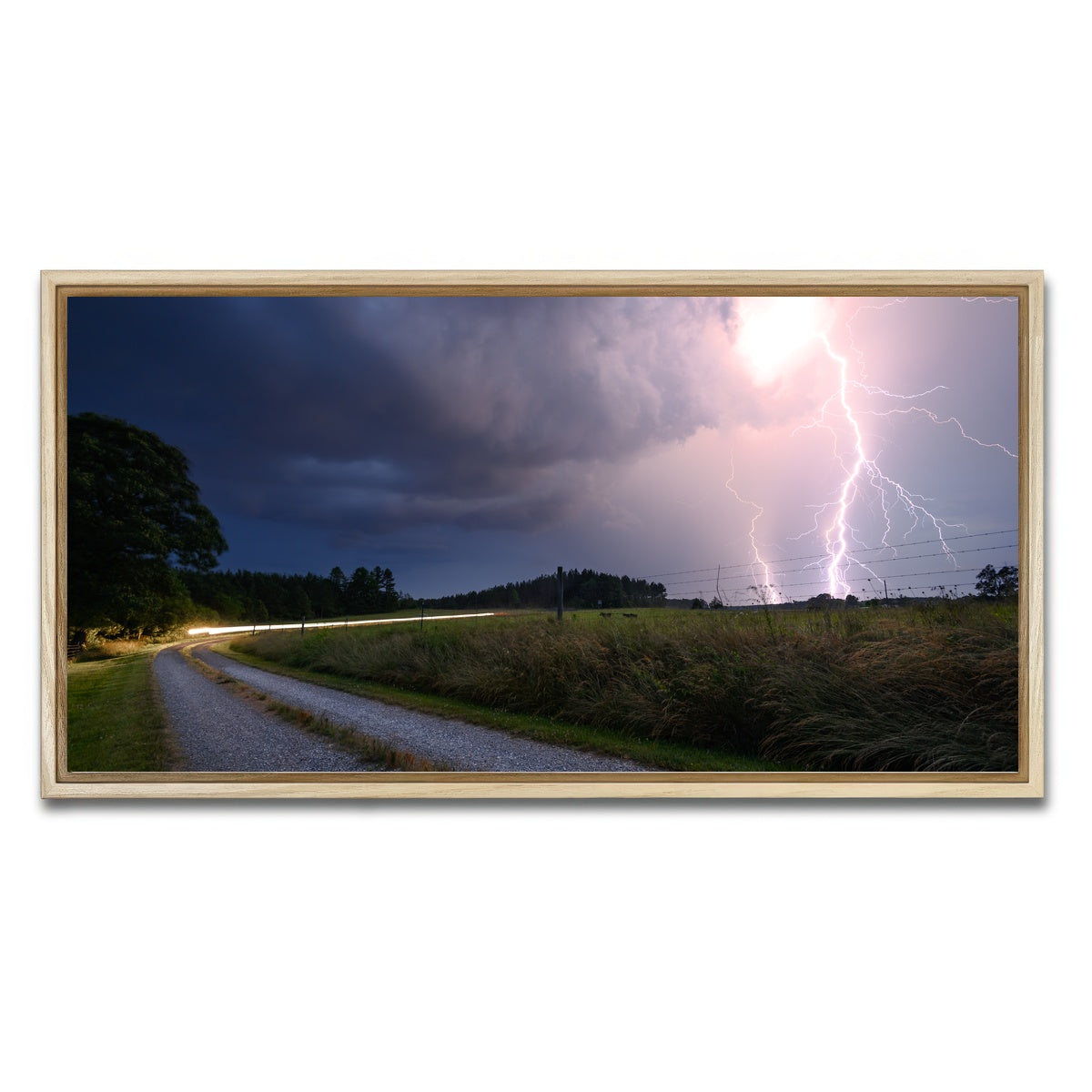 AUTO-MOCKUP WHITE | Purple Strike | 1 Piece | Natural Framed Canvas | group=2x1