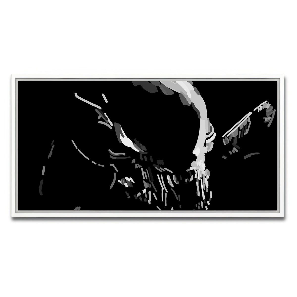 AUTO-MOCKUP WHITE | Queen | 1 Piece | White Framed Canvas | group=2x1