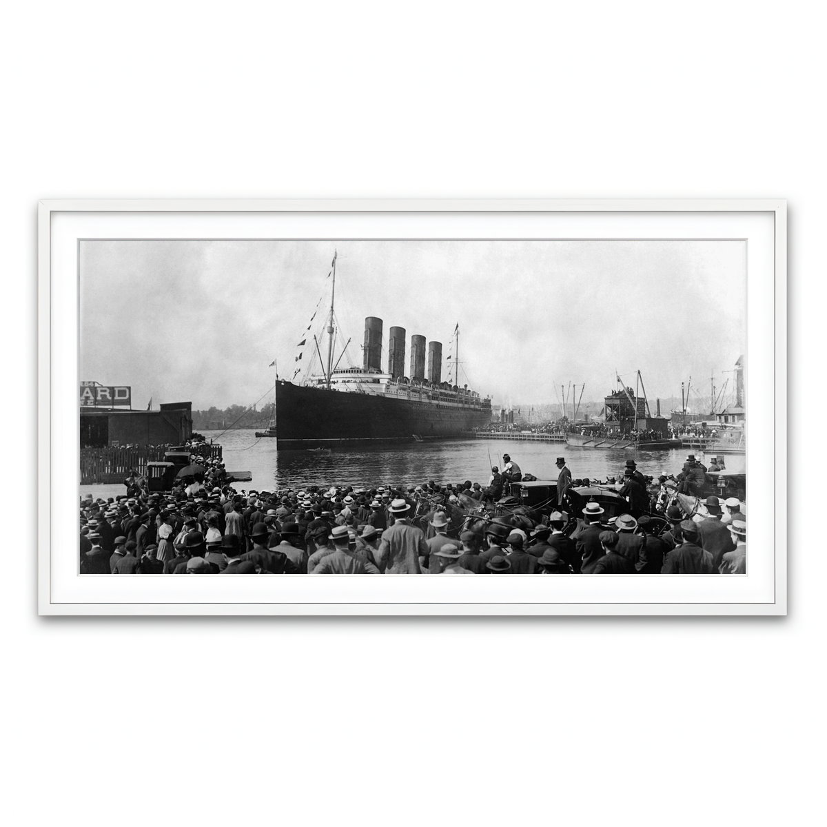 Framed Print 2x1 White