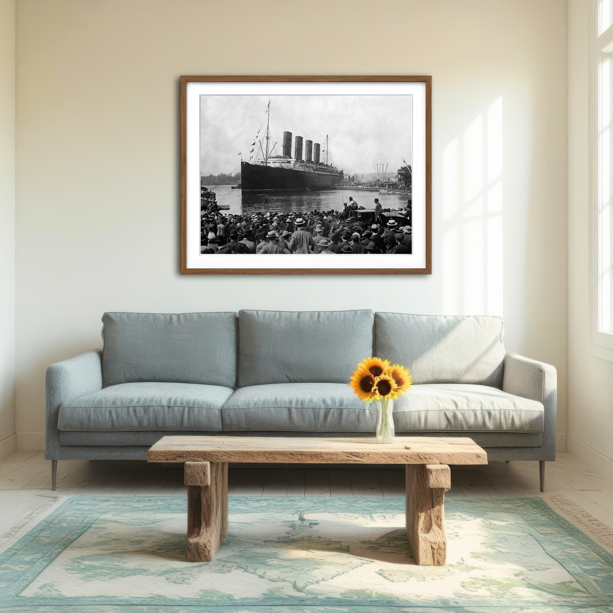 AUTO-MOCKUP ROOM | RMS Lusitania Wall Art