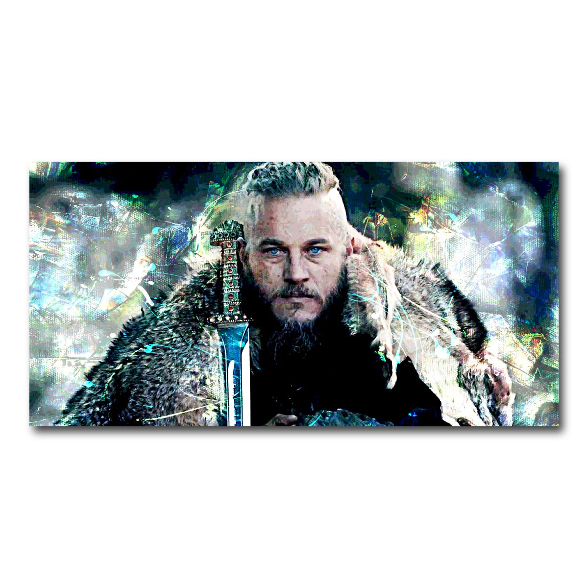 AUTO-MOCKUP WHITE | Ragnar Lothbrok | 1 Piece | Gallery Wrap Canvas | group=2x1