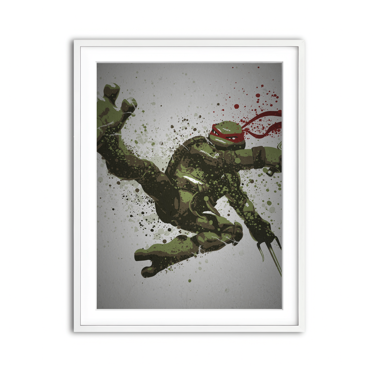 Framed Print 3x4 White