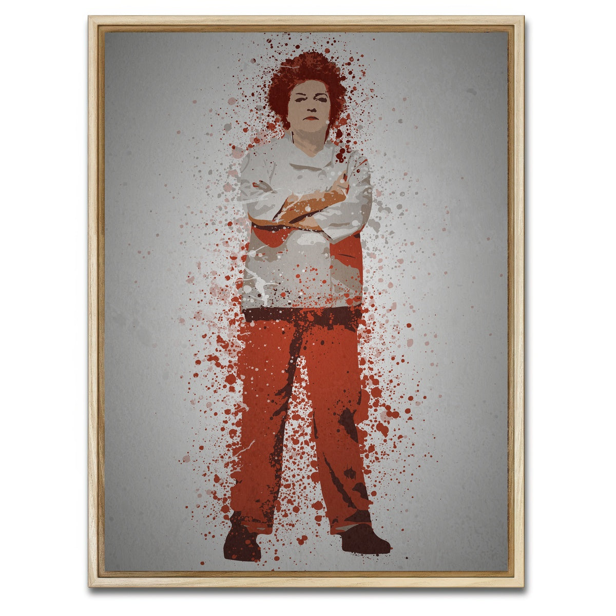 AUTO-MOCKUP WHITE | Red | 1 Piece | Natural Framed Canvas | group=3x4