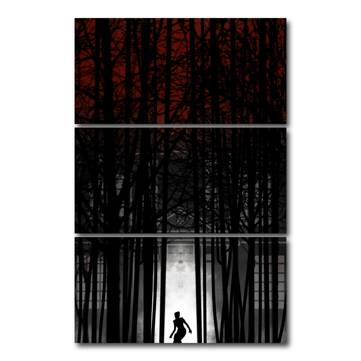 AUTO-MOCKUP WHITE | Resident Evil | 3 Piece | Gallery Wrap Canvas | group=12x24_stacked