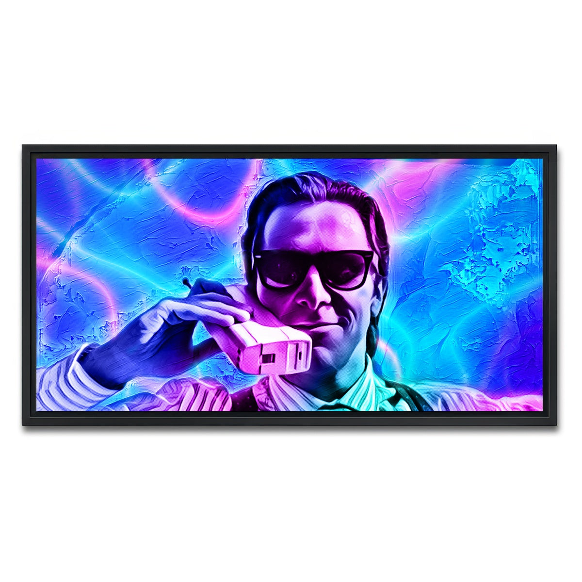 AUTO-MOCKUP WHITE | Retro Psycho | 1 Piece | Black Framed Canvas | group=2x1