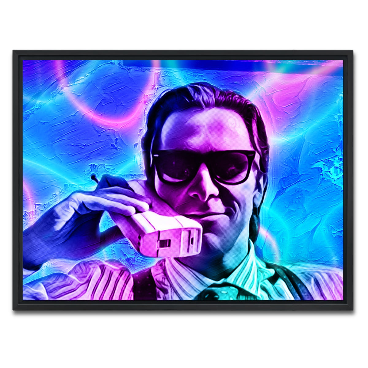 AUTO-MOCKUP WHITE | Retro Psycho | 1 Piece | Black Framed Canvas | group=4x3