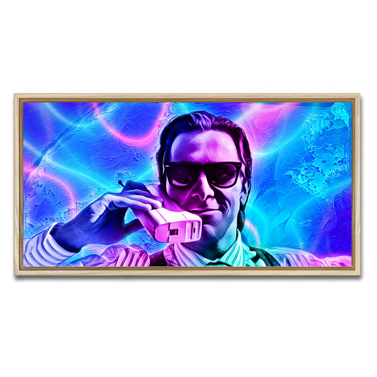 AUTO-MOCKUP WHITE | Retro Psycho | 1 Piece | Natural Framed Canvas | group=2x1