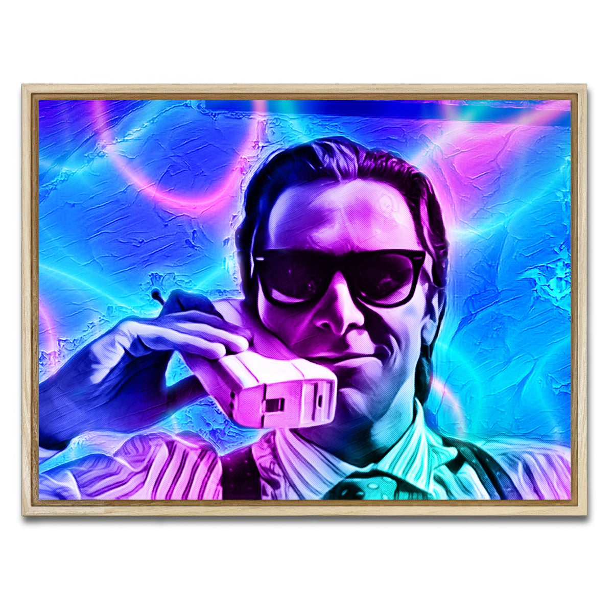 AUTO-MOCKUP WHITE | Retro Psycho | 1 Piece | Natural Framed Canvas | group=4x3