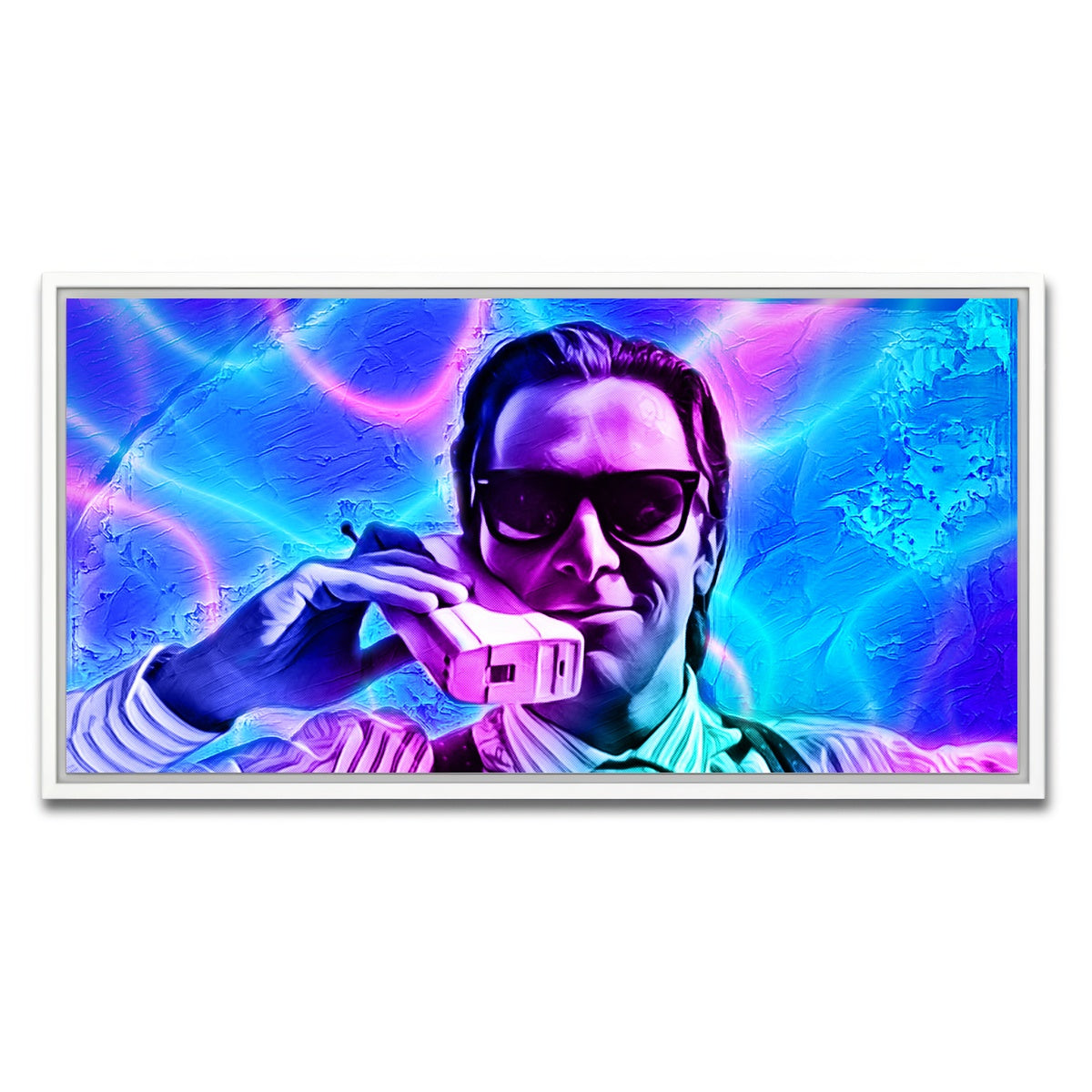 AUTO-MOCKUP WHITE | Retro Psycho | 1 Piece | White Framed Canvas | group=2x1