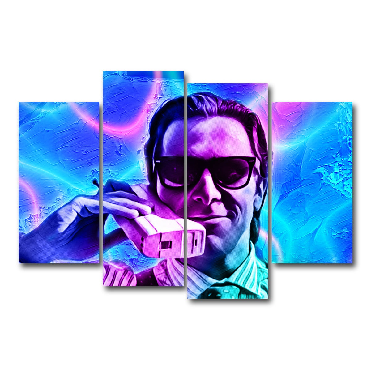 AUTO-MOCKUP WHITE | Retro Psycho | 4 Piece | Gallery Wrap Canvas | group=4_short