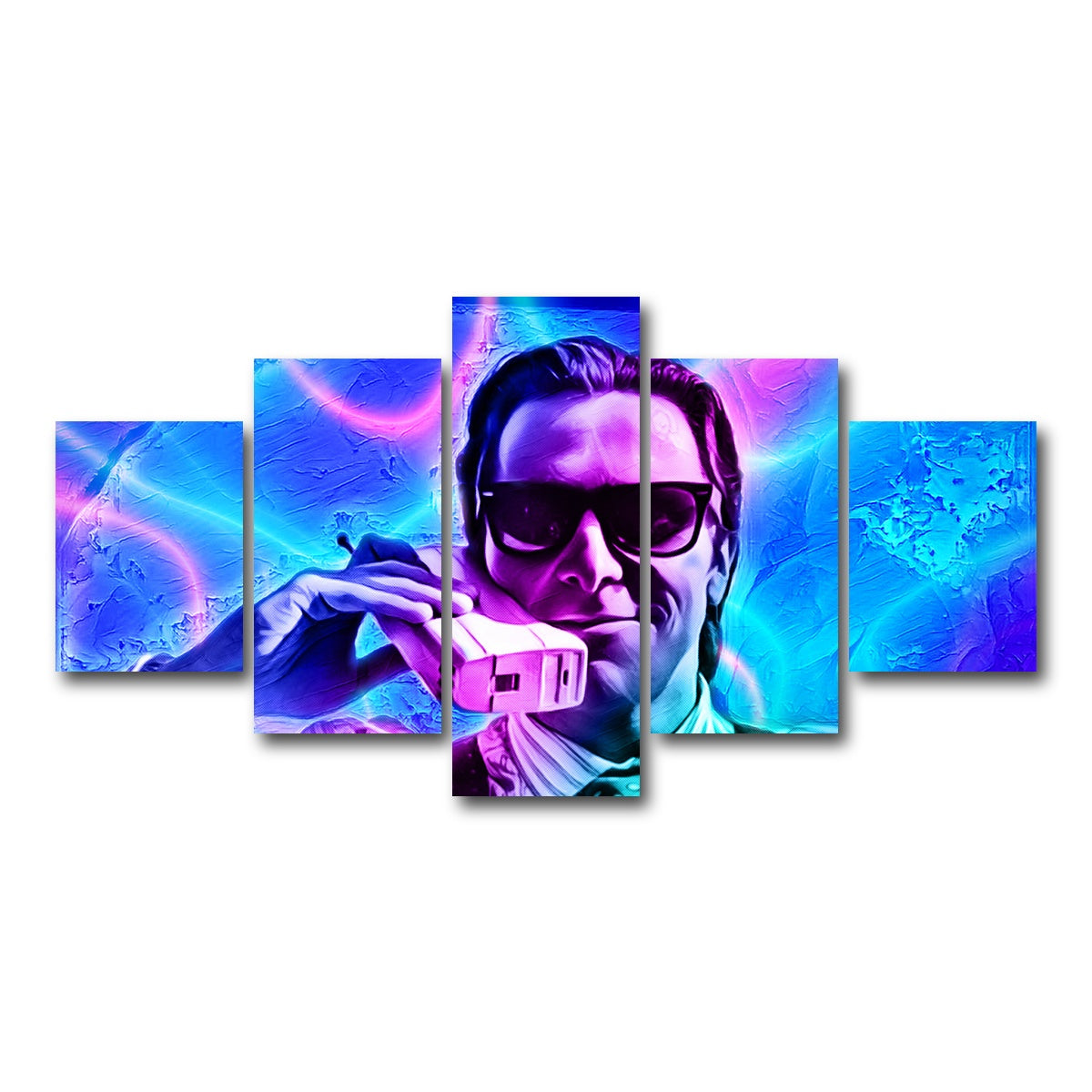 AUTO-MOCKUP WHITE | Retro Psycho | 5 Piece | Gallery Wrap Canvas | group=5_short