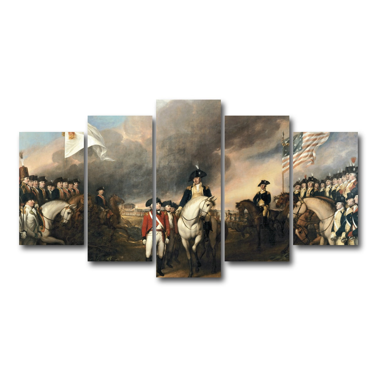 AUTO-MOCKUP WHITE | Revolutionary War | 5 Piece | Gallery Wrap Canvas | group=5_normal