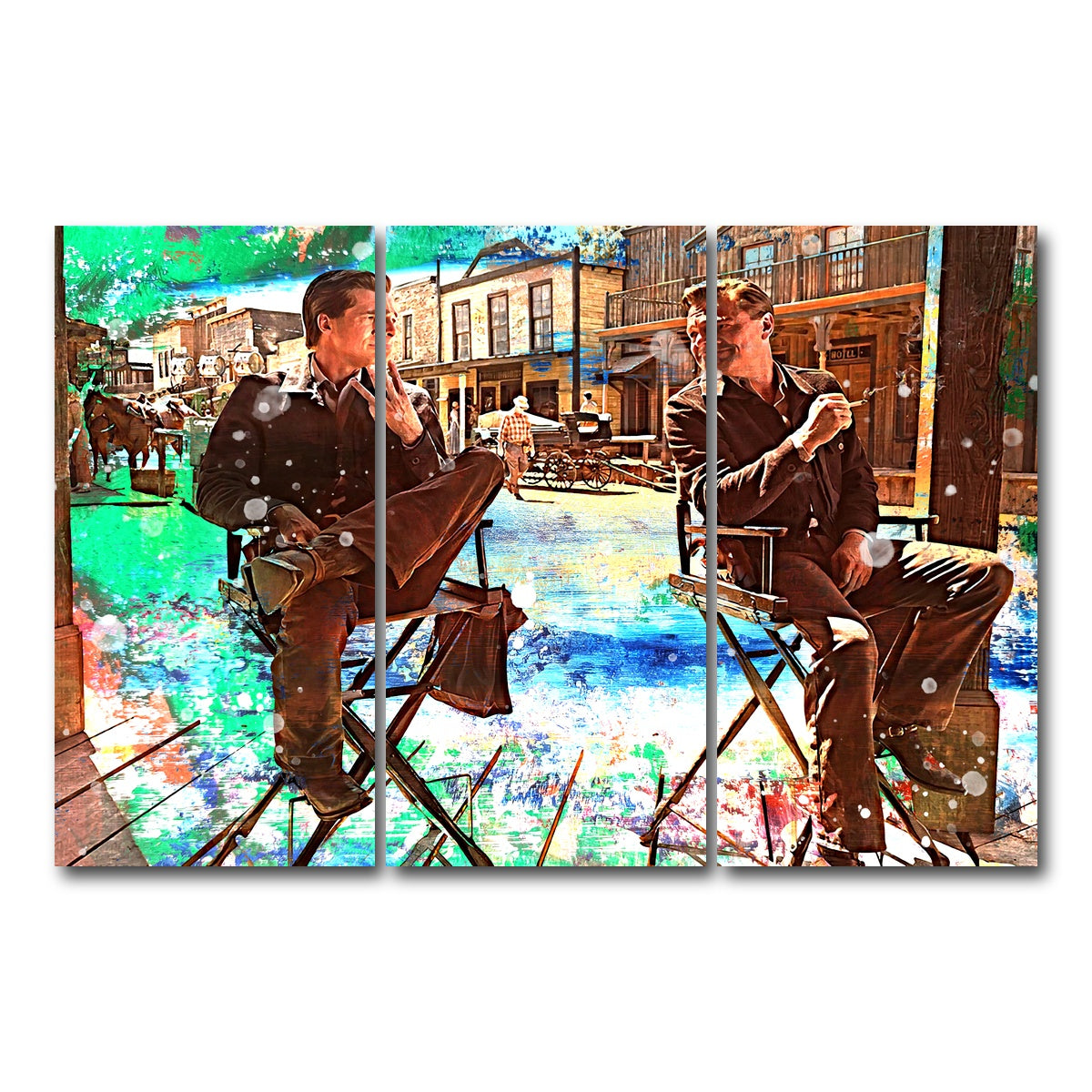 AUTO-MOCKUP WHITE | Rick & Cliff | 3 Piece | Gallery Wrap Canvas | group=12x24