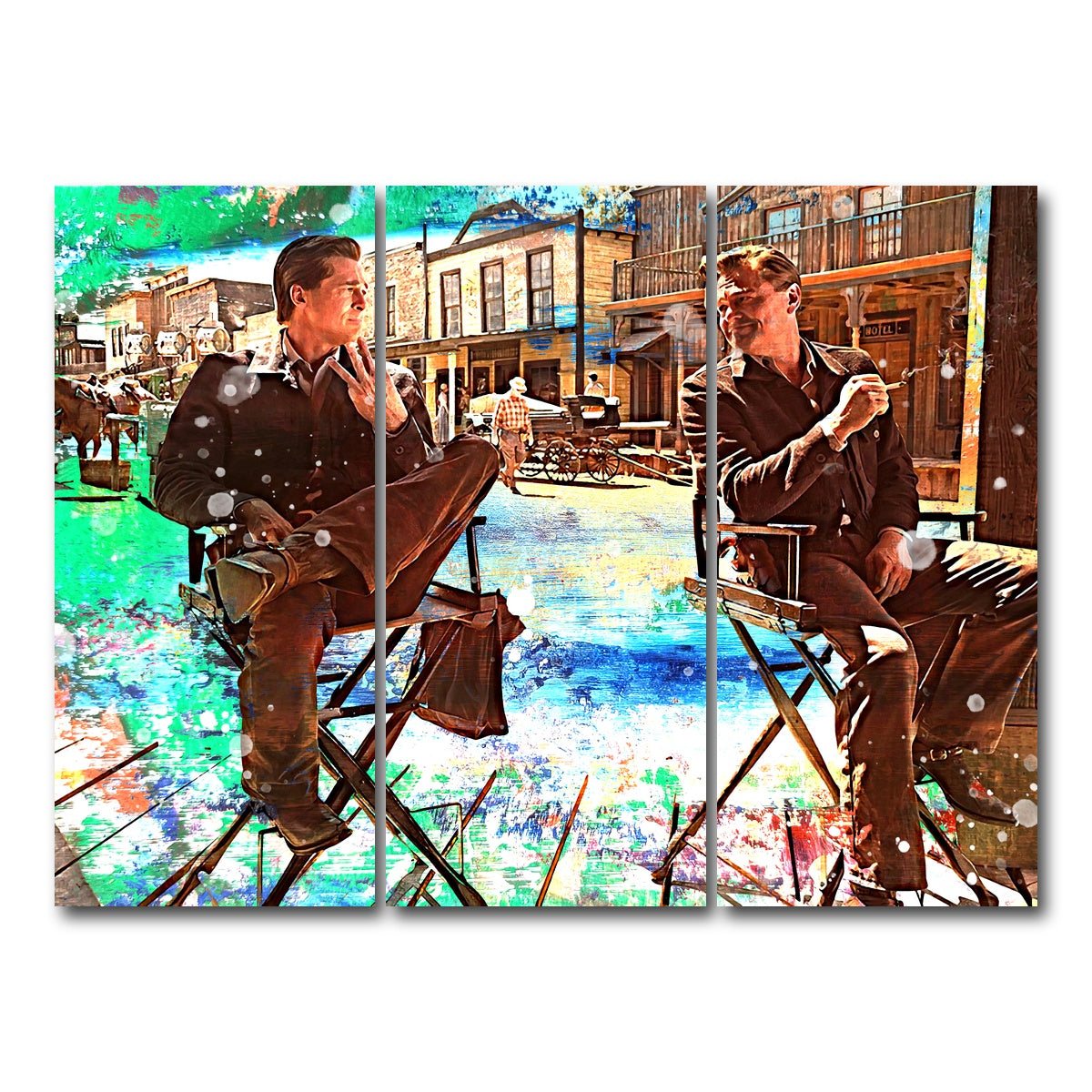 AUTO-MOCKUP WHITE | Rick & Cliff | 3 Piece | Gallery Wrap Canvas | group=8x18