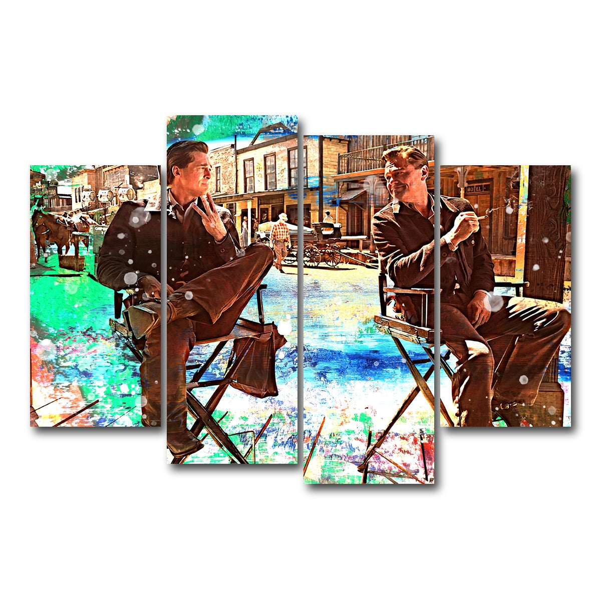 AUTO-MOCKUP WHITE | Rick & Cliff | 4 Piece | Gallery Wrap Canvas | group=4_short