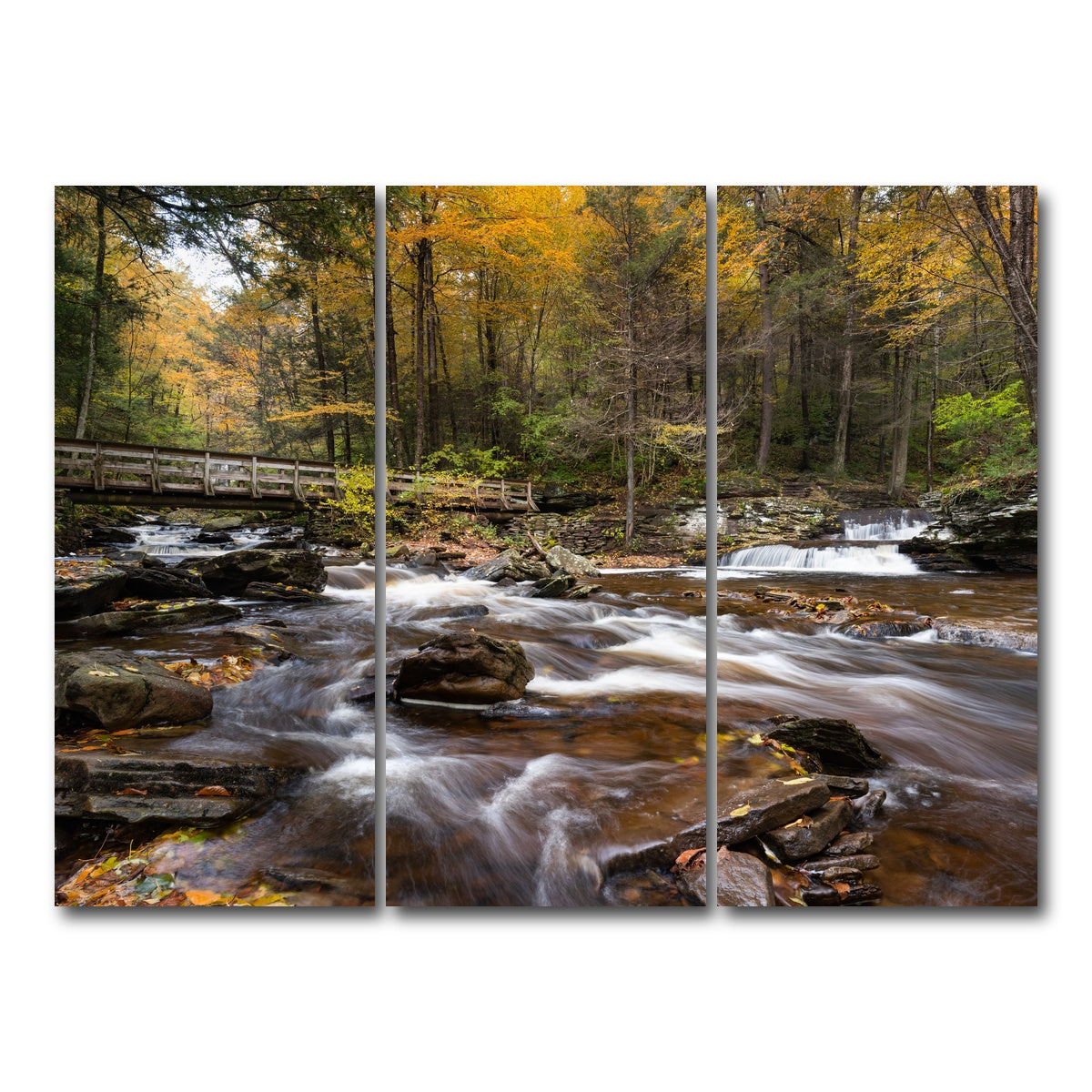 AUTO-MOCKUP WHITE | Rivers Meet | 3 Piece | Gallery Wrap Canvas | group=8x18