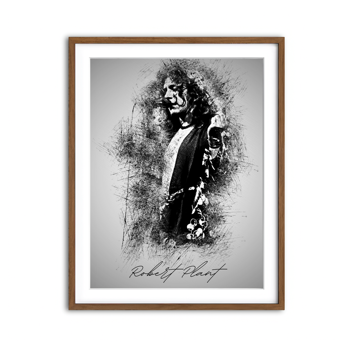 Framed Print 3x4 Walnut