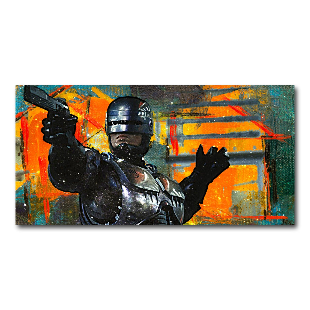 AUTO-MOCKUP WHITE | Robocop | 1 Piece | Gallery Wrap Canvas | group=2x1