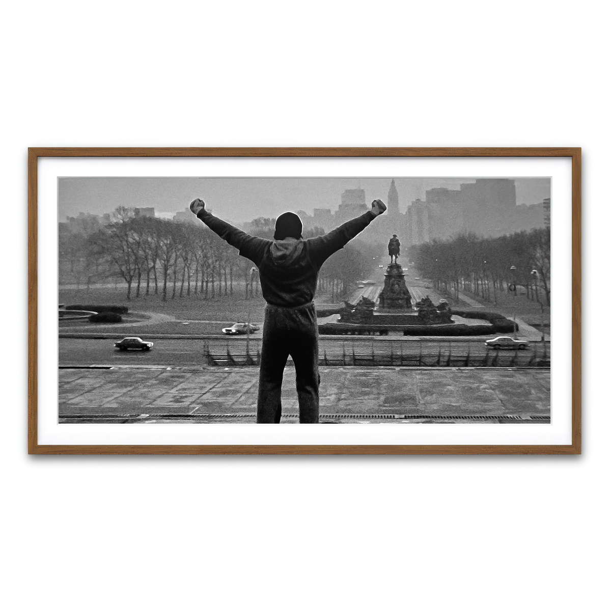 Framed Print 2x1 Walnut