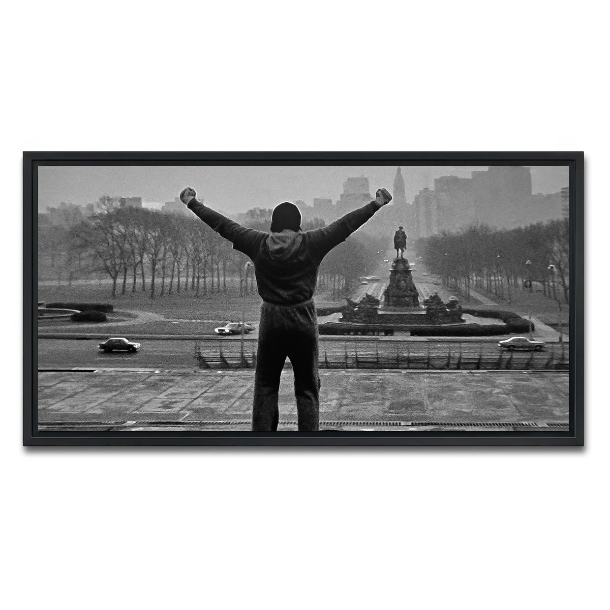 AUTO-MOCKUP WHITE | Rocky | 1 Piece | Black Framed Canvas | group=2x1