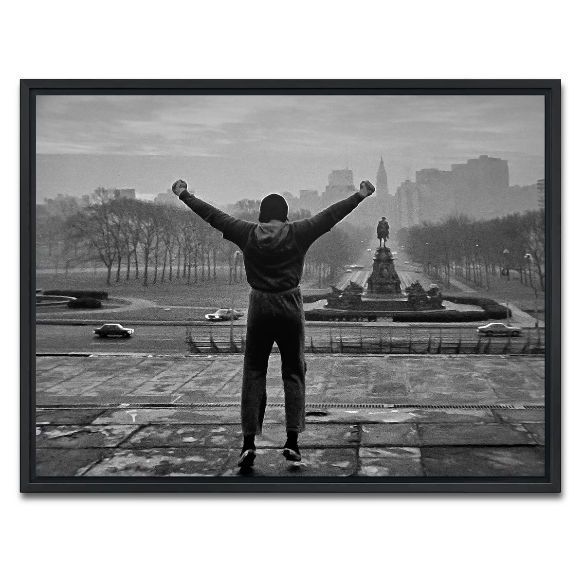 AUTO-MOCKUP WHITE | Rocky | 1 Piece | Black Framed Canvas | group=4x3