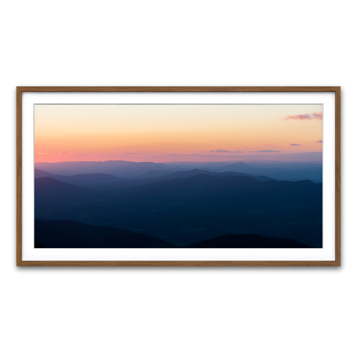 Framed Print 2x1 Walnut